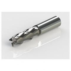 10mm Dia. x 120mm Overall Length 2-Flute Square End Solid Carbide SE End Mill-Round Shank-Center Cut-AlTiN - Caliber Tooling