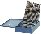 60 Pc. #1 - #60 Wire Gage HSS Bright Jobber Drill Set - Caliber Tooling