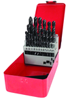 29 Pc. 1/16" - 1/2" by 64ths HSS Surface Treated Jobber Drill Set - Caliber Tooling