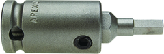 #SZ-22 - 1/2" Square Drive - 1/4" M Hex - 2-1/2" Overall Length SAE Bit - Caliber Tooling