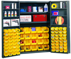 48 x 24 x 72'' (84 Bins Included) - Bin Storage Cabinet - Caliber Tooling