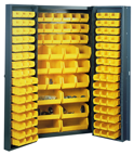 38 x 24 x 72'' (132 Bins Included) - Bin Storage Cabinet - Caliber Tooling