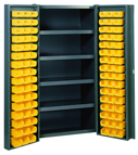38 x 24 x 72'' (96 Bins Included) - Bin Storage Cabinet - Caliber Tooling