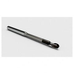 .035 Dia. - .053" LOC - 1-1/2" OAL 2 FL Ball Nose Carbide End Mill with .150 Reach-Nano Coated - Caliber Tooling