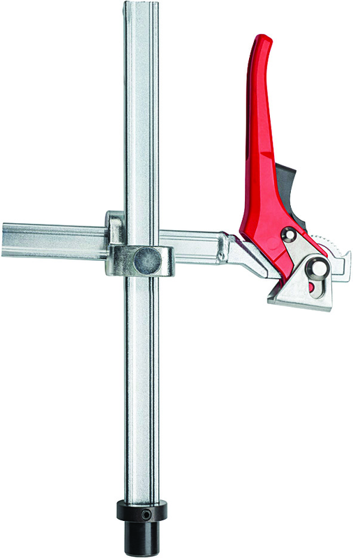 28mm Welding Clamp - Variable Throat Depth - Lever Handle - Caliber Tooling