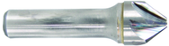 1/2" Size-3/8" Shank-90°-Carbide 6 Flute Chatterless Countersink - Caliber Tooling