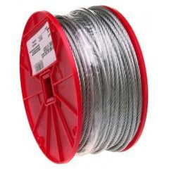 1/16" 7X7 CABLE GALVANIZED WIRE 500 - Caliber Tooling