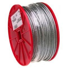 1/4" 7X19 CABLE GALVANIZED WIRE 250 - Caliber Tooling
