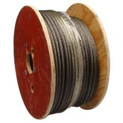 1/2" 6X19 FIBER CORE WIRE ROPE RUST - Caliber Tooling