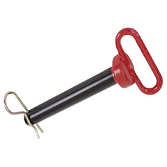 7/8″ × 6 1/2″ Red Handle Hitch Pin with Clip - Caliber Tooling