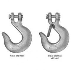 1/2" CLEVIS SLIP HOOK W/LATCH - Caliber Tooling