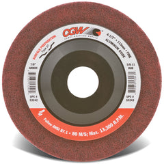 4 1/2″ × 5/8-11 - Aluminum Oxide Surface Grinding Wheel - Type 27 - Maroon - Caliber Tooling