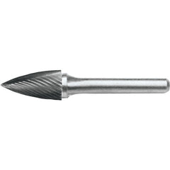 SG-3L6 Standard Cut Solid Carbide Bur-Pointed Tree Shape - Exact Industrial Supply