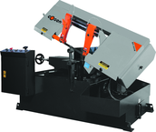 #MH-460M - 9" x 18" Manual Swivel Header Mitering Horizontal Bandsaw - 2HP - Caliber Tooling