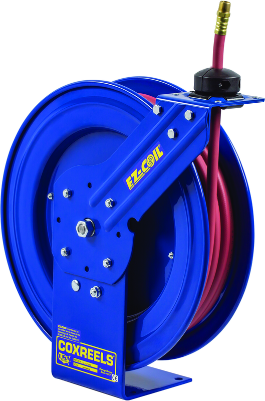 #EZ-P-LP-450 For 1/2" x 50' Hose Safety Series Spring Rewind Hose Reel - Caliber Tooling