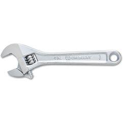 8" CHROME FINISH ADJUSTABLE WRENCH - Caliber Tooling