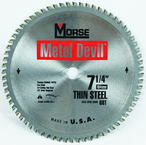 7-1/4"- HSS Metal Devil Circ Saw Blade - for Thin Steel - Caliber Tooling