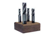 4 Pc. HSS Roughing End Mill Set - Caliber Tooling
