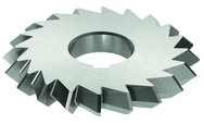 5 x 3/4 x 1-1/4 - HSS - 60 Degree - Double Angle Milling Cutter - 24T - Uncoated - Caliber Tooling