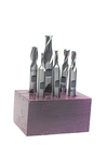 6 Pc. M42 Double-End End Mill Set - Caliber Tooling