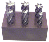 6 Pc. HSS Reduced Shank End Mill Set - Caliber Tooling