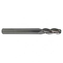 5mm TuffCut AL 3 Fl Ctr Cut Ball Al End Mill Necked - Caliber Tooling