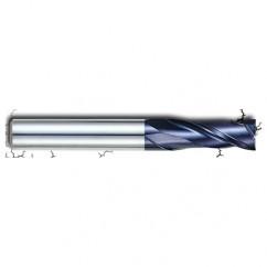 3/8" Dia. - 1" LOC - 2-3/4" OAL - 2 FL Carbide S/E HP End Mill-AlTiN - Caliber Tooling