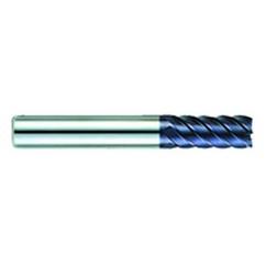 1/4" Dia. - 3/4" LOC - 2-1/2" OAL - .020 Radius 6 FL Carbide S/E HP End Mill-AlTiN - Caliber Tooling