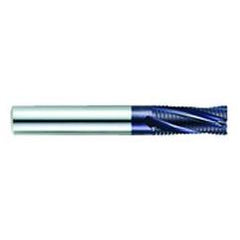 3/8" Dia. - 2-1/2" OAL - TiAlN CBD - Roughing HP End Mill - 3 FL - Caliber Tooling