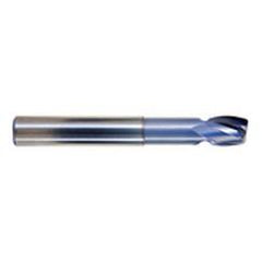 1/2" Dia. - 1/2" LOC - 3-3/8" OAL - .040 Radius 2 FL Carbide S/E HP End Mill-TiCN - Caliber Tooling