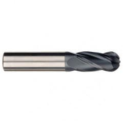 1/8" Dia. - 3" OAL - AlTiN CBD - Ball End SE EM - 4 FL - Caliber Tooling