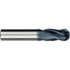 5/8 x 5/8 x 1-1/2 x 3-1/2 OAL 4 Flute Ball Nose Carbide End Mill - Shank-AlCrN Coated - Caliber Tooling