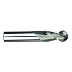 1/2" Dia. - 3" OAL - Uncoat CBD-Ball End HP End Mill-2 FL - Caliber Tooling