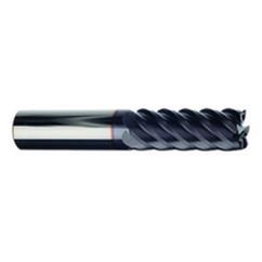 5/8" Dia. - 1-5/8" LOC - 3-1/2" OAL - 6 FL Carbide S/E HP End Mill-TiAlN-x - Caliber Tooling