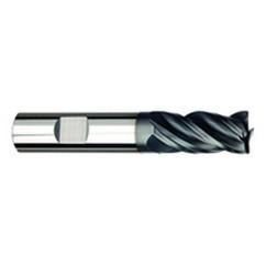 1/2" Dia. - 1" LOC - 3" OAL - 4 FL Carbide S/E HP End Mill-AlTiNx - Caliber Tooling