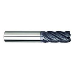 1/4" Dia. - 3/4" LOC - 2-1/2" OAL - .015 Radius 5 FL Carbide S/E HP End Mill-AlTiNX - Caliber Tooling