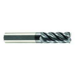 1/2" Dia. - 1-1/4" LOC - 3" OAL - .030 Radius 5 FL Carbide S/E HP End Mill-AlCrN-X - Caliber Tooling