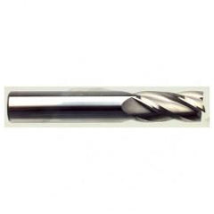 14mm Dia. x 89mm Overall Length 4-Flute Square End Solid Carbide SE End Mill-Round Shank-Center Cut-AlTiN - Caliber Tooling