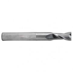 1/2 Dia. x 6 Overall Length 2-Flute Square End Solid Carbide SE End Mill-Round Shank-Center Cut-Uncoated - Caliber Tooling