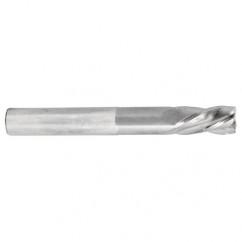 1/4 Dia. x 4 Overall Length 4-Flute Square End Solid Carbide SE End Mill-Round Shank-Center Cut-TiN - Caliber Tooling