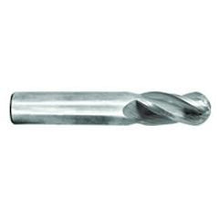 15/64" Dia. - 2-1/2" OAL - TiN CBD - Ball End SE EM - 4 FL - Caliber Tooling