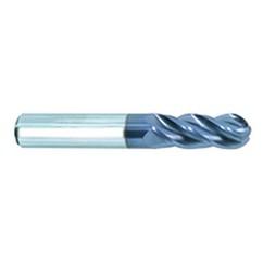 1/2" Dia. - 3" OAL - AlTiN CBD-Vari Helix-BE HP End Mill-4 FL - Caliber Tooling