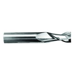 3/8" Dia. - 1" LOC - 2-1/2" OAL - .015 Radius 2 FL Carbide S/E HP End Mill-TiCN - Caliber Tooling