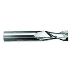 1" Dia. - 1-1/2" LOC - 4" OAL - .030 Radius 2 FL Carbide S/E HP End Mill-Uncoated - Caliber Tooling