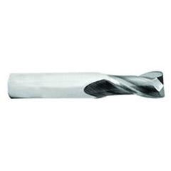 5/8 Dia. x 3-1/2 Overall Length 2-Flute .045 C/R Solid Carbide SE End Mill-Round Shank-Center Cut-TiCN - Caliber Tooling