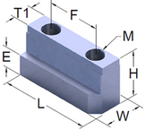 KW15KJN Jaw Nut For 1.5mm Serrated Hard Jaw - Caliber Tooling