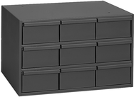 10-7/8 x 11-5/8 x 17-1/4'' (9 Compartments) - Steel Modular Parts Cabinet - Caliber Tooling