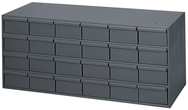 11-5/8" Deep - Steel - 24 Drawer Cabinet - for small part storage - Gray - Caliber Tooling
