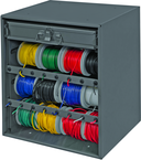 Wire and Terminal Storage Cabinet - w/Rods and Small Compartment Box - Caliber Tooling