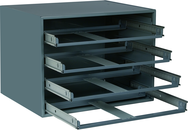 20 x 15-3/4 x 15'' - Steel Rack for Steel Compartment Boxes - Caliber Tooling